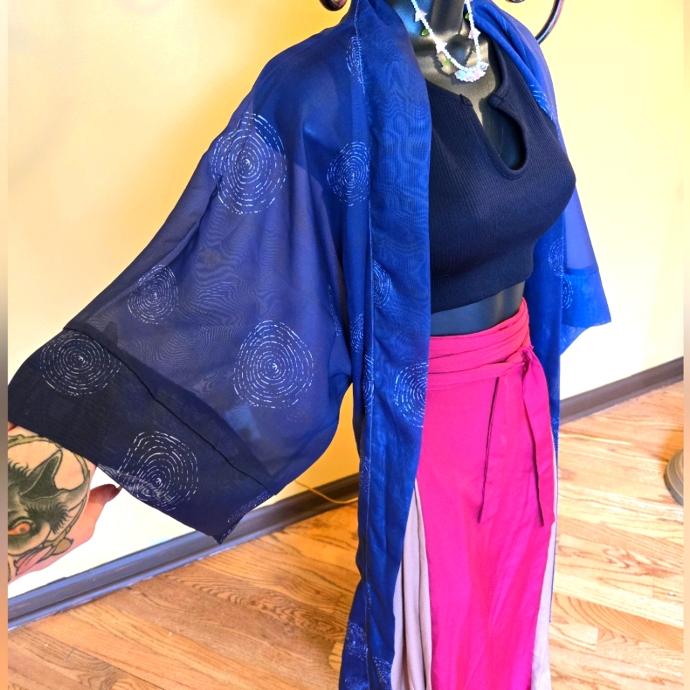 Blue Sheer Kimono Japan